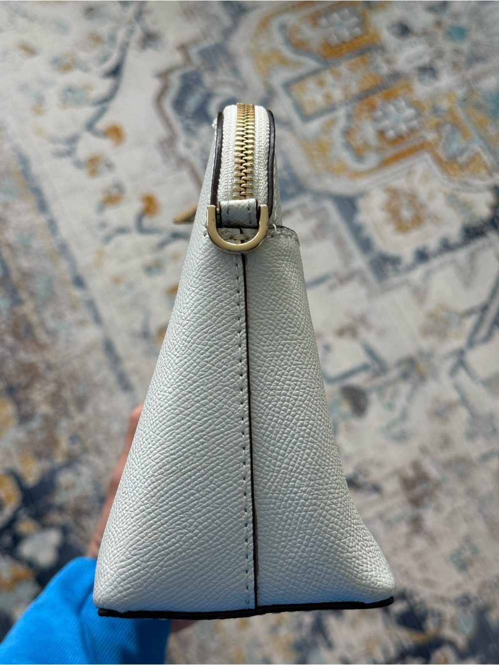 Optic White Michael Kors Large Dome Crossbody Bag - Picture 12 of 12
